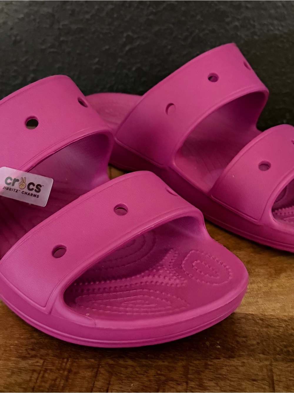 CROCS Bubblegum Pink Double-Strap Slide